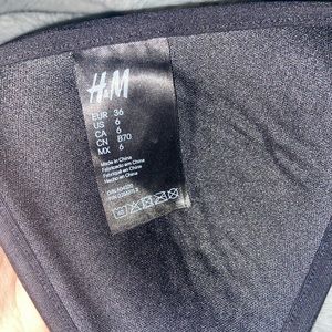 Grey and black push up bikini